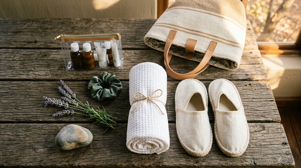 comfortable attire essentials packed