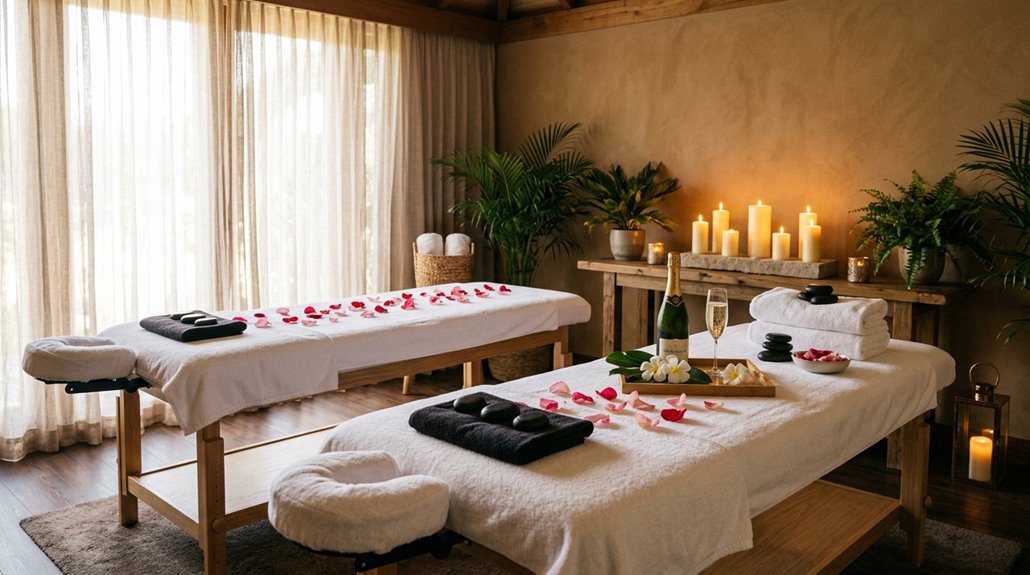 relaxing anniversary together couples massage