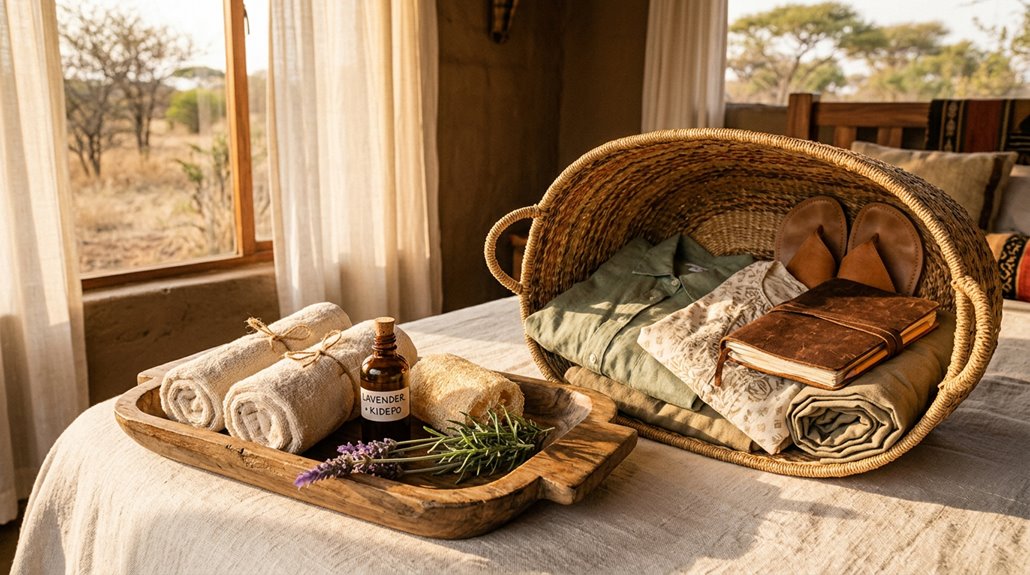 weekend country spa essentials